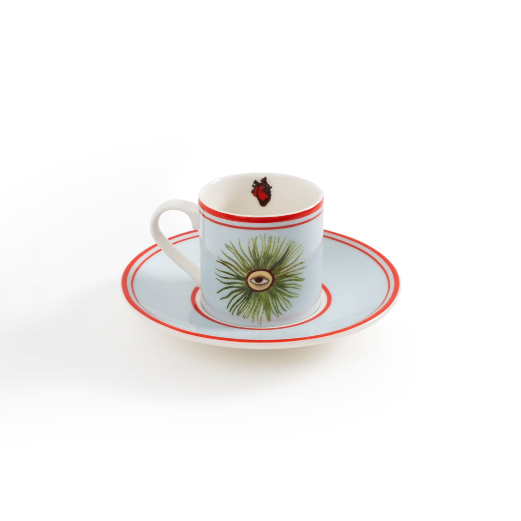 I Believe In Good Collection göz 2'li Espresso Fincanı Seti / Hediye Kutulu