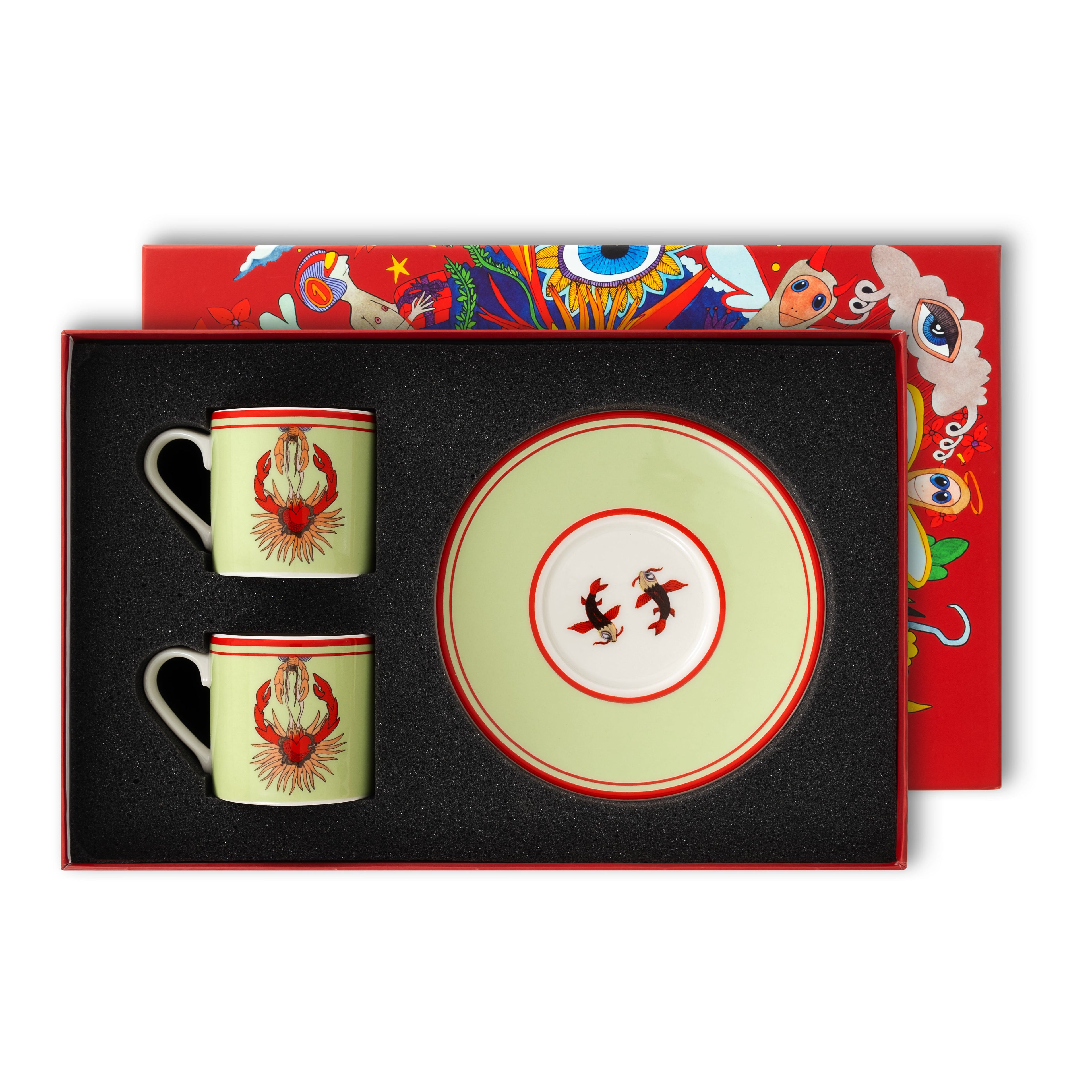 I Believe In Good Collection yengeç 2'li Espresso Seti / Hediye Kutulu