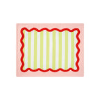 Rainbow Collection 4'lü Servis Altlığı Seti, Çift Taraflı/PEMBE