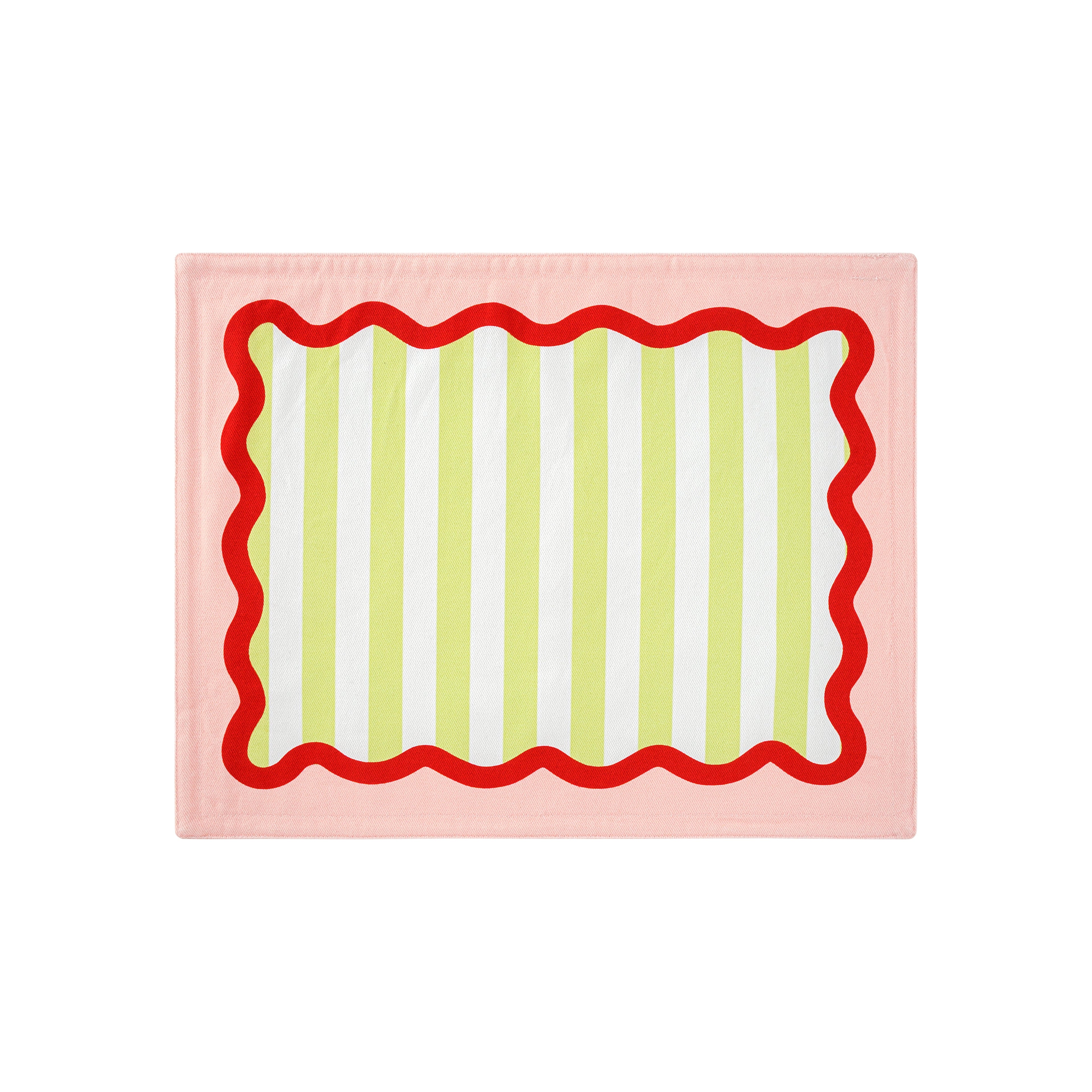 Rainbow Collection 4'lü Servis Altlığı Seti, Çift Taraflı/PEMBE