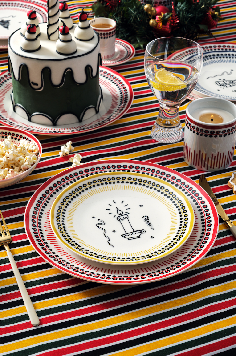 Holiday Collection Porselen Yemek Takımı 12 Parça/ Çok Renkli