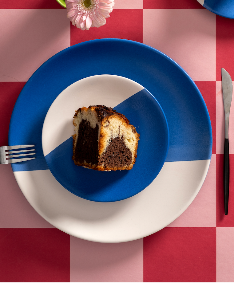 Rainbow Collection Moon Servis Tabağı - Kobalt