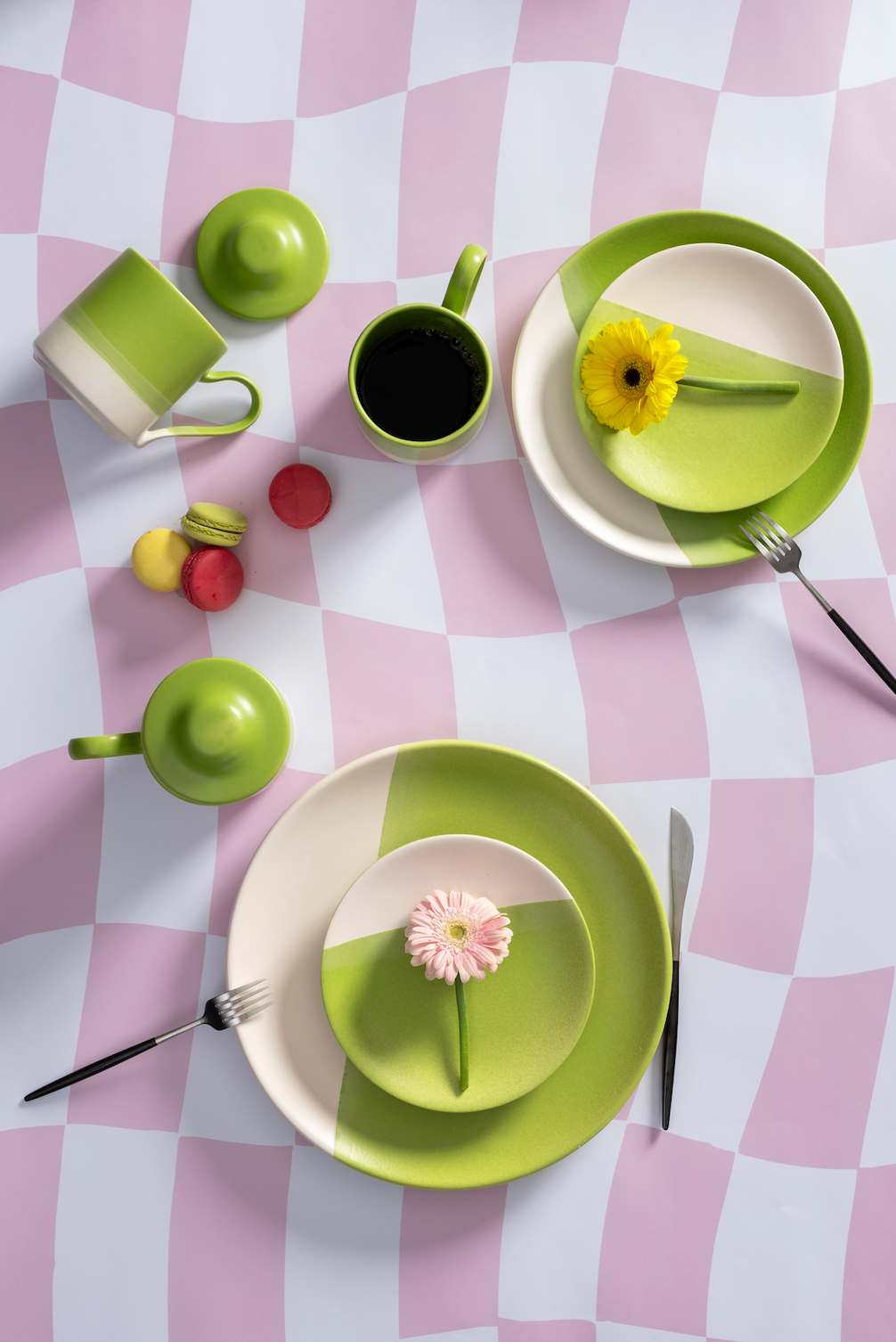 Rainbow Collection Moon Yemek Tabağı - Lime