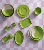 Rainbow Collection Servis Tepsisi - Lime