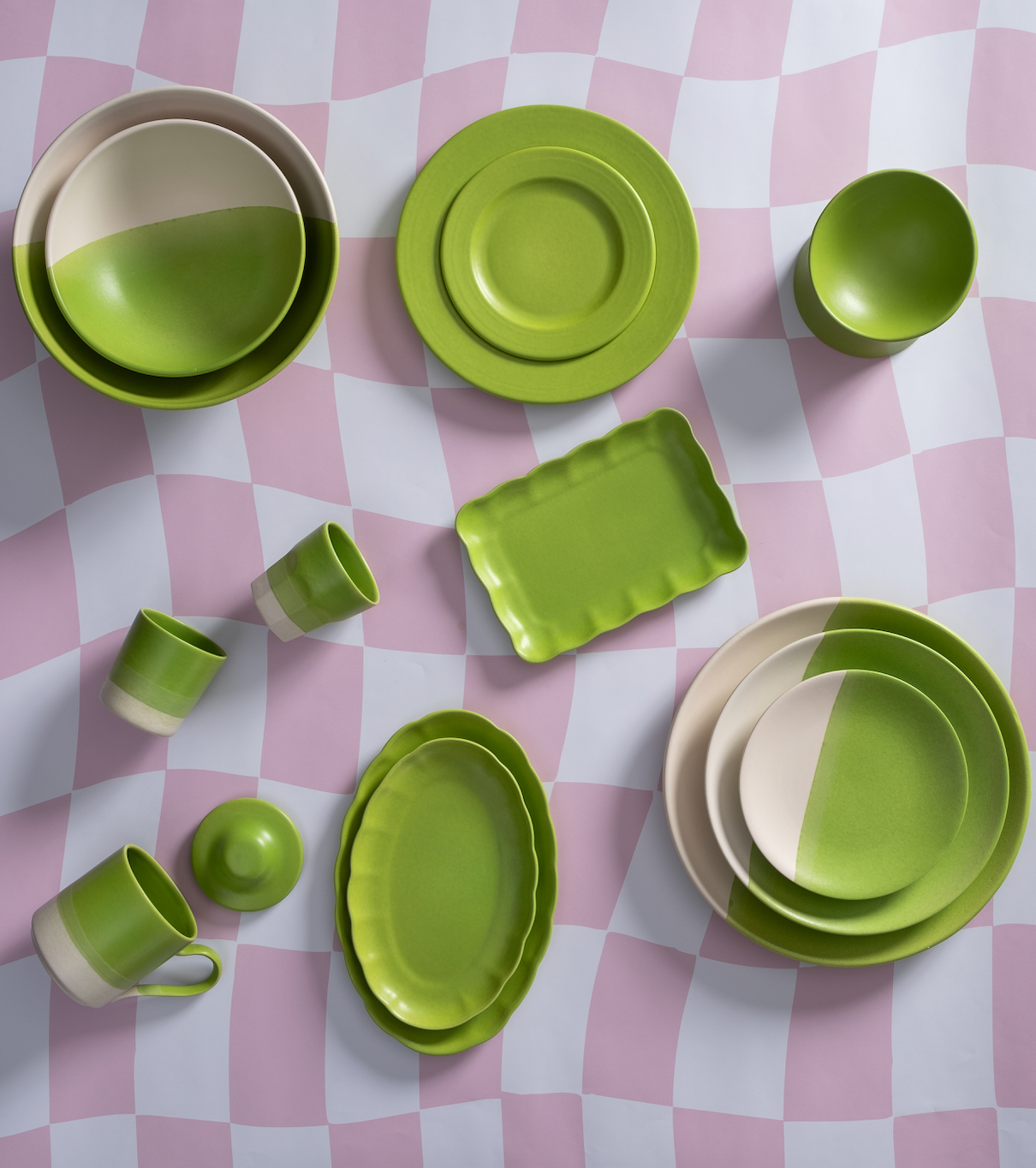 Rainbow Collection Yemek Tabağı - Lime