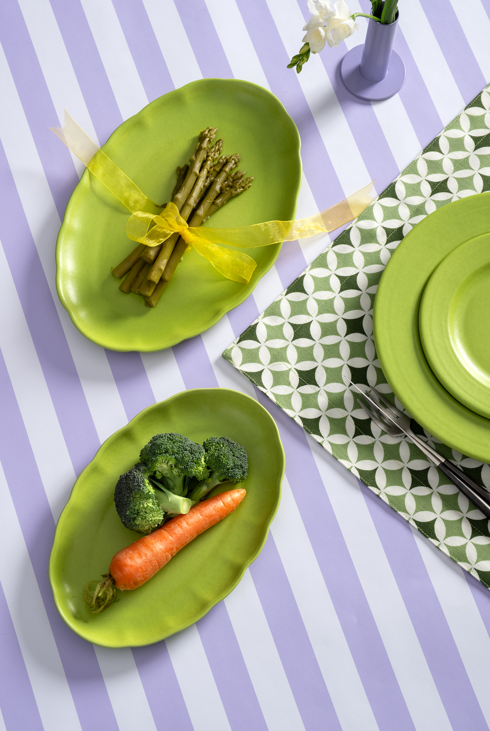 Rainbow Collection Cloud Servis Tabağı - Lime L