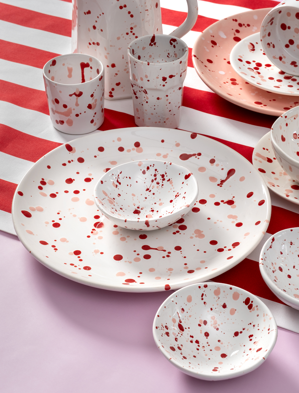 Confettı Collectıon Servis tabağı / cherry