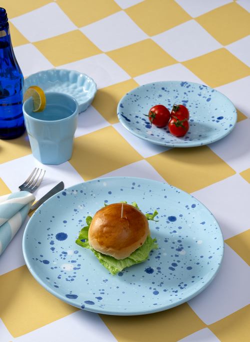 Confettı Collectıon  yemek tabağı /sky