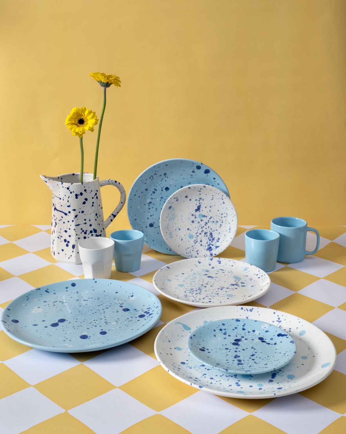 Confettı collectıon Servis tabağı / Sky