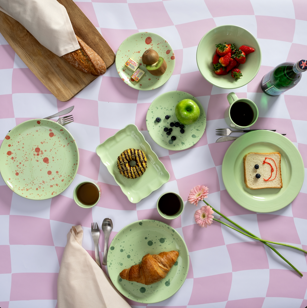 Confettı Collectıon servis tabağı / moss