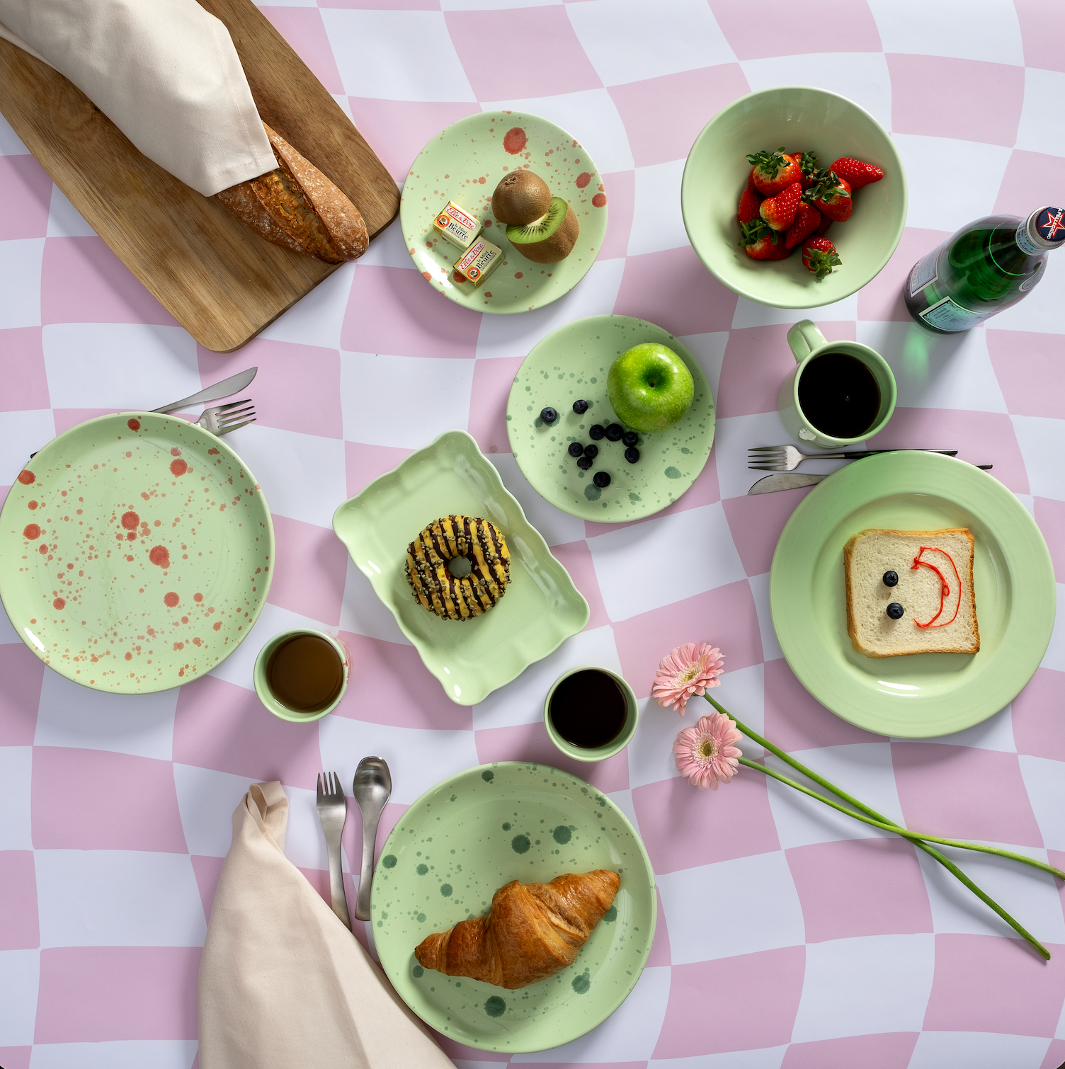 confettı collectıon yemek tabağ/ı moss