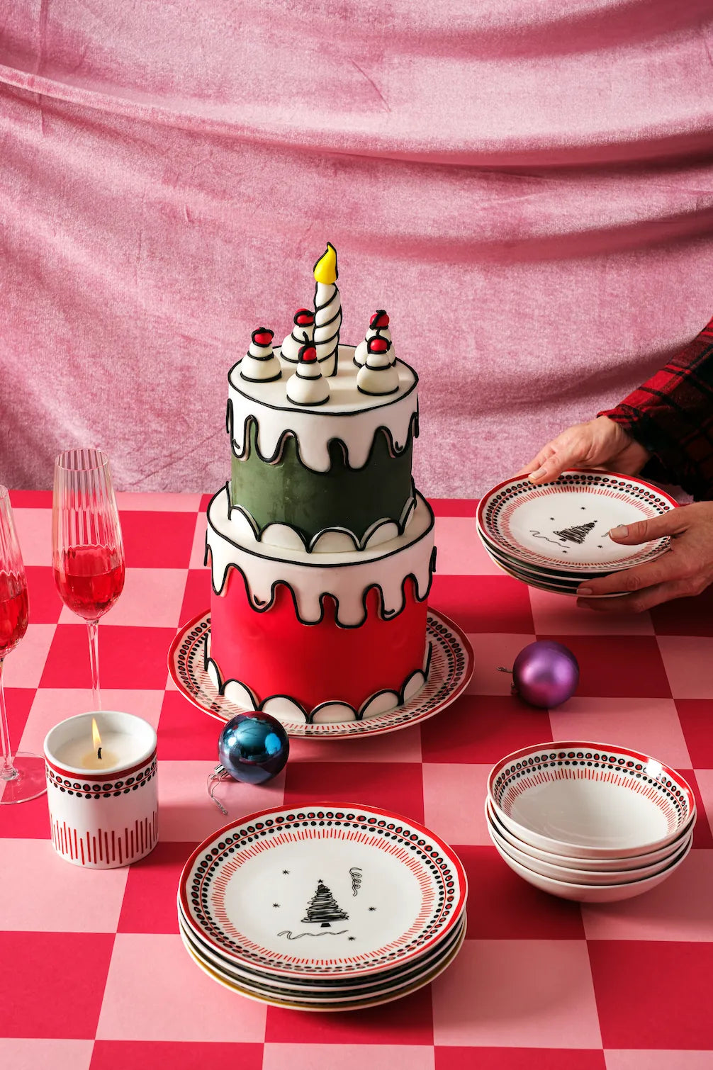 Holiday Collection Yemek Takımı, 12 Parça Kırmızı