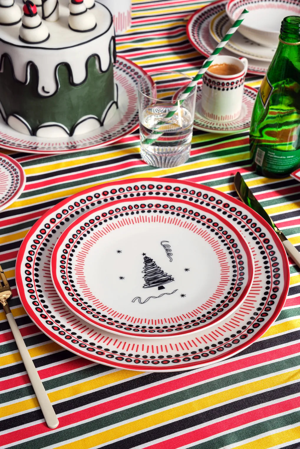 Holiday Collection Porselen Yemek Takımı 12 Parça/ Çok Renkli