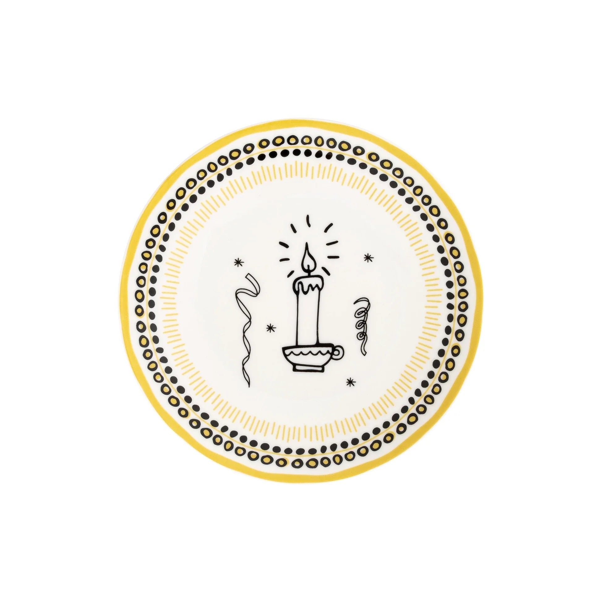 Holiday Collection Porselen Tatlı Tabağı, Sarı