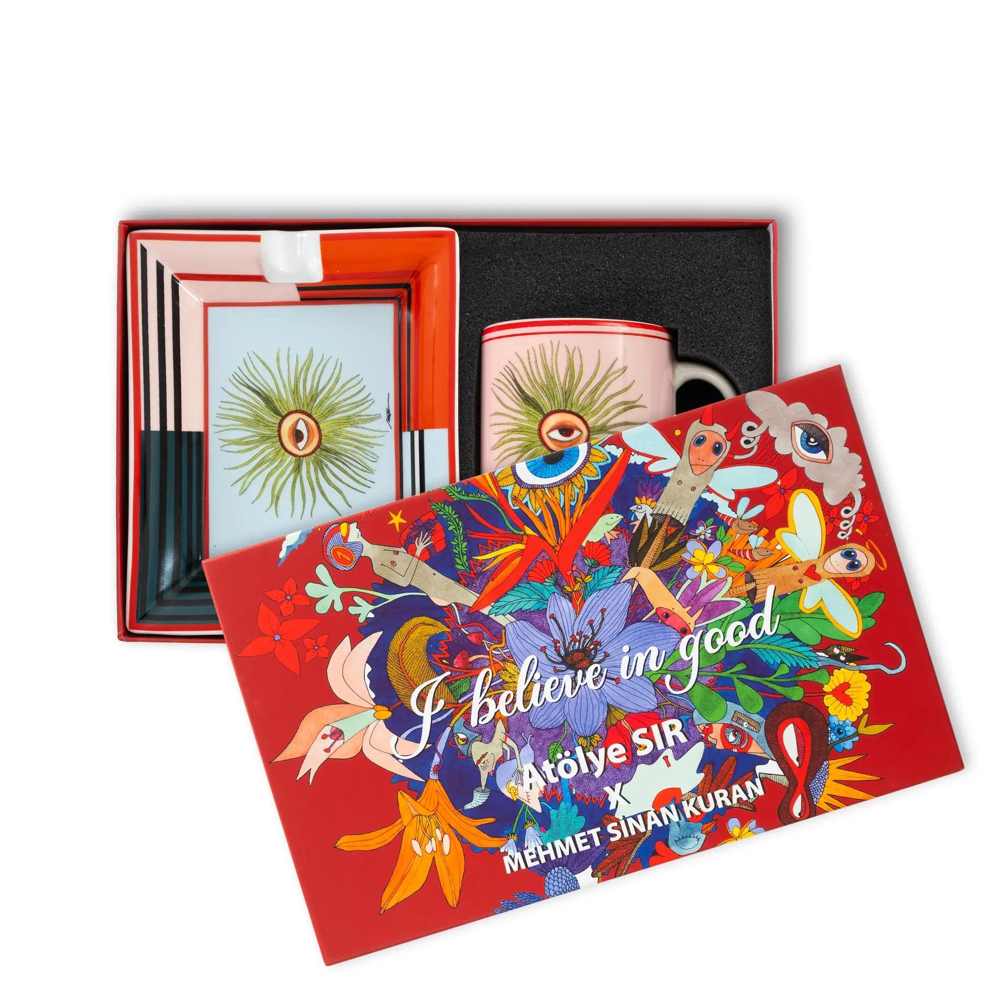 I Believe In Good Collection  Göz Küllük ve Kupa Seti / Hediye Kutulu/Pembe