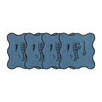 Holiday Collection 4'lü Bardak Altlığı Seti, Mavi