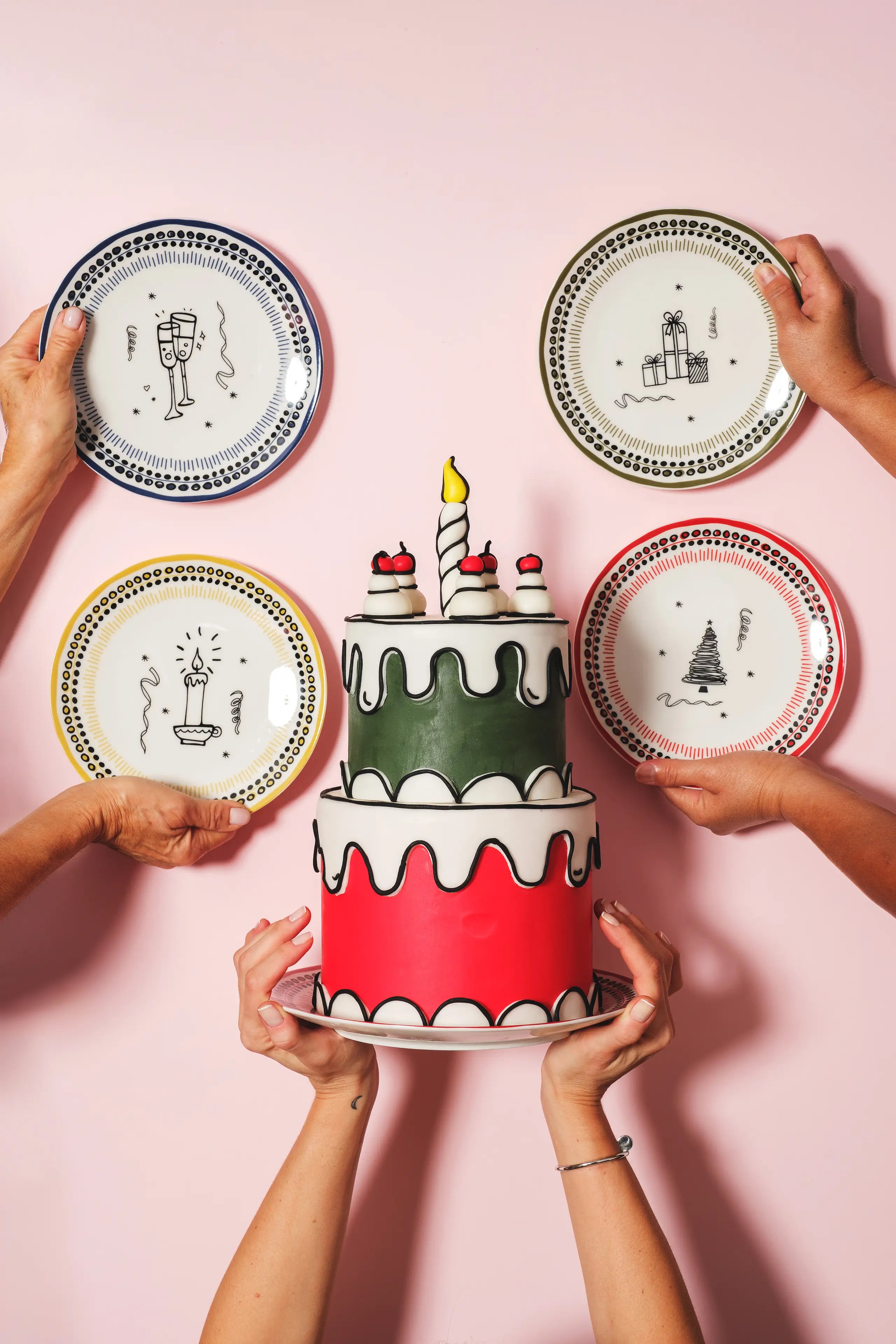 Holiday Collection Porselen Tatlı Tabağı Seti